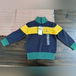 Ralph Lauren Kids Polo in Navy, Yellow, and Green